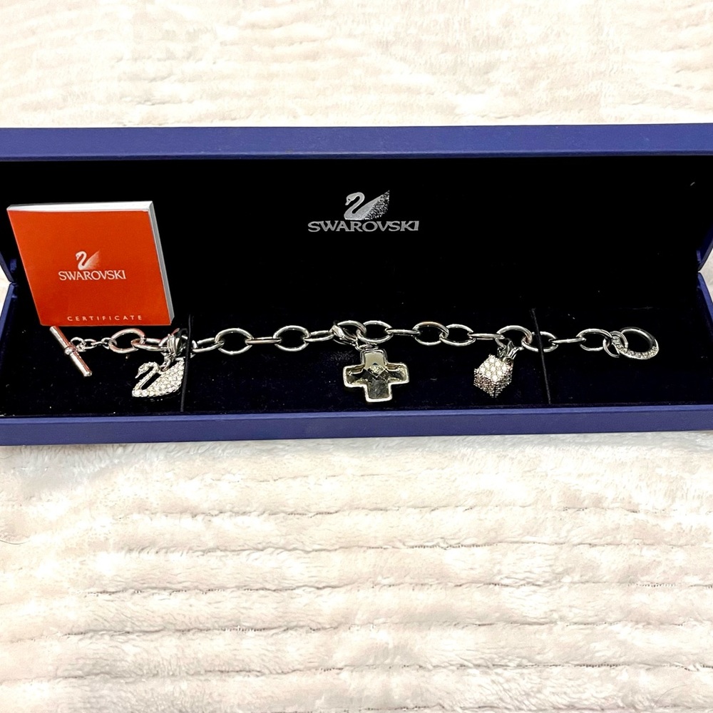 Swarovski authentic charm bracelet